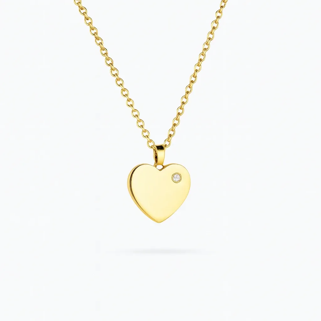 A necklace product snapshot and clean shot with white background. (Nachher)